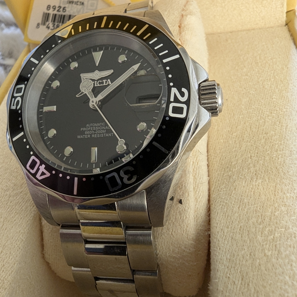 Invicta Silver and Black Men's Watch - Picture 3 of 12